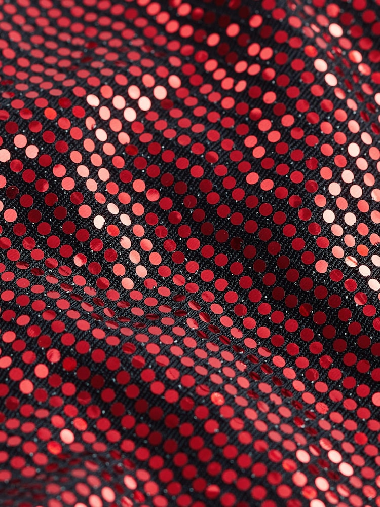 Red Sequin Vest Top - Image 6 of 6