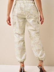 Yellow Camouflage Parachute Cotton Cargo Trousers - Image 2 of 5