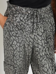 Silver Leopard Sequin Cargo Trousers - Image 5 of 7