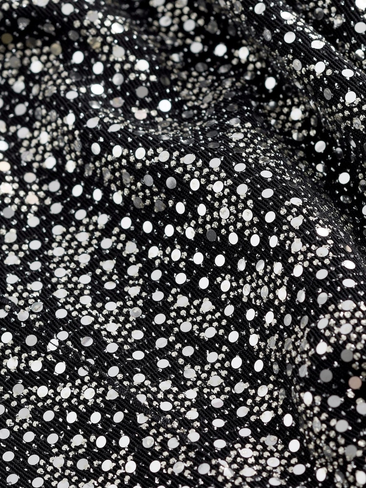 Silver Leopard Sequin Cargo Trousers - Image 7 of 7