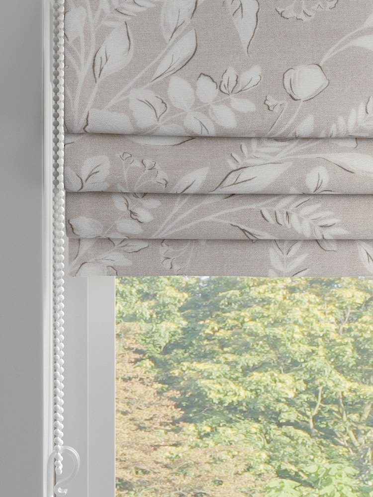 Natural Country Floral Made to Measure Roman 100% Cotton Blind - Image 2 of 6