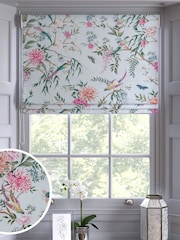Duck Egg Blue Emporium Made to Measure Roman 100% Cotton Blind - Image 1 of 6