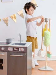 Teamson Home Natural Kids Wooden Cleaning Playset Roleplay Toy - Image 1 of 6