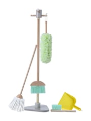Teamson Home Natural Kids Wooden Cleaning Playset Roleplay Toy - Image 5 of 6
