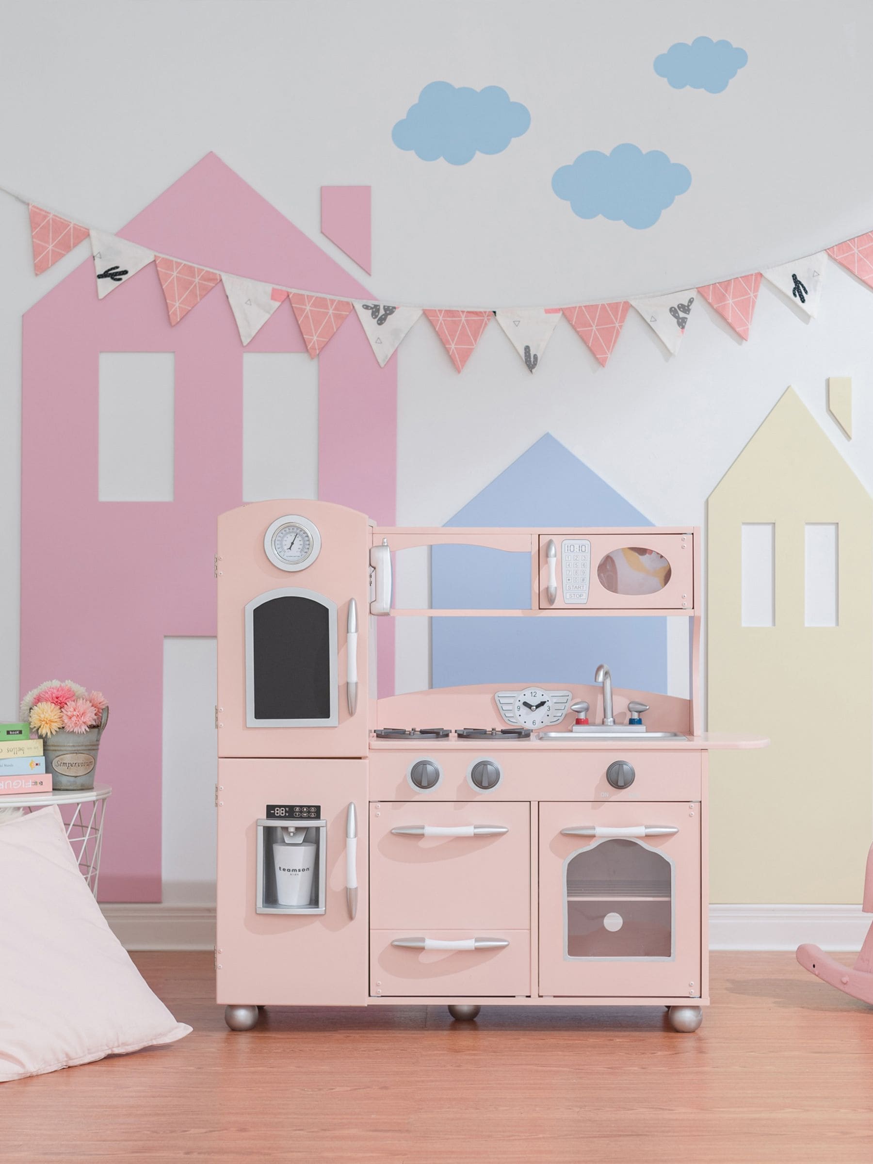 Pink kids kitchen deals