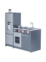 Teamson Home Grey Milano Interactive Wooden Play Kitchen Set - Image 4 of 4