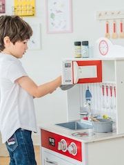 Teamson Home Red Madrid Interactive Wooden Play Kitchen Set - Image 5 of 6