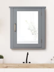 Teamson Home Grey Mercer Wooden Bathroom Storage Wall Cabinet Unit - Image 1 of 6