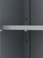 Teamson Home Grey Mercer Wooden Bathroom Storage Wall Cabinet Unit - Image 6 of 6