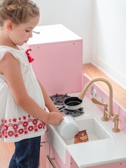 Teamson Home Pink Charlotte Interactive Wooden Play Kitchen Set - Image 3 of 4
