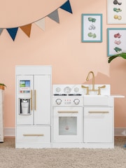 Teamson Home White Charlotte Interactive Wooden Play Kitchen Set - Image 1 of 4