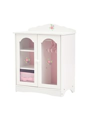 Teamson Home White Kids Wooden Doll Wardrobe Storage and Hangers - Image 5 of 6