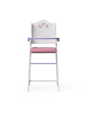 Teamson Home White Kids Wooden Baby Doll Furniture High Chair Playset - Image 2 of 6
