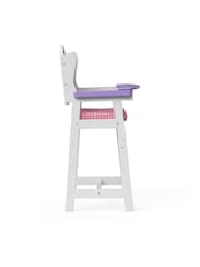 Teamson Home White Kids Wooden Baby Doll Furniture High Chair Playset - Image 5 of 6