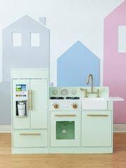 Teamson Home Green Charlotte Interactive Wooden Play Kitchen Set - Image 1 of 4