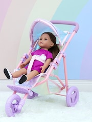 Teamson Home Purple Kids Magical Dolls Foldable Pushchair with Storage - Image 1 of 6