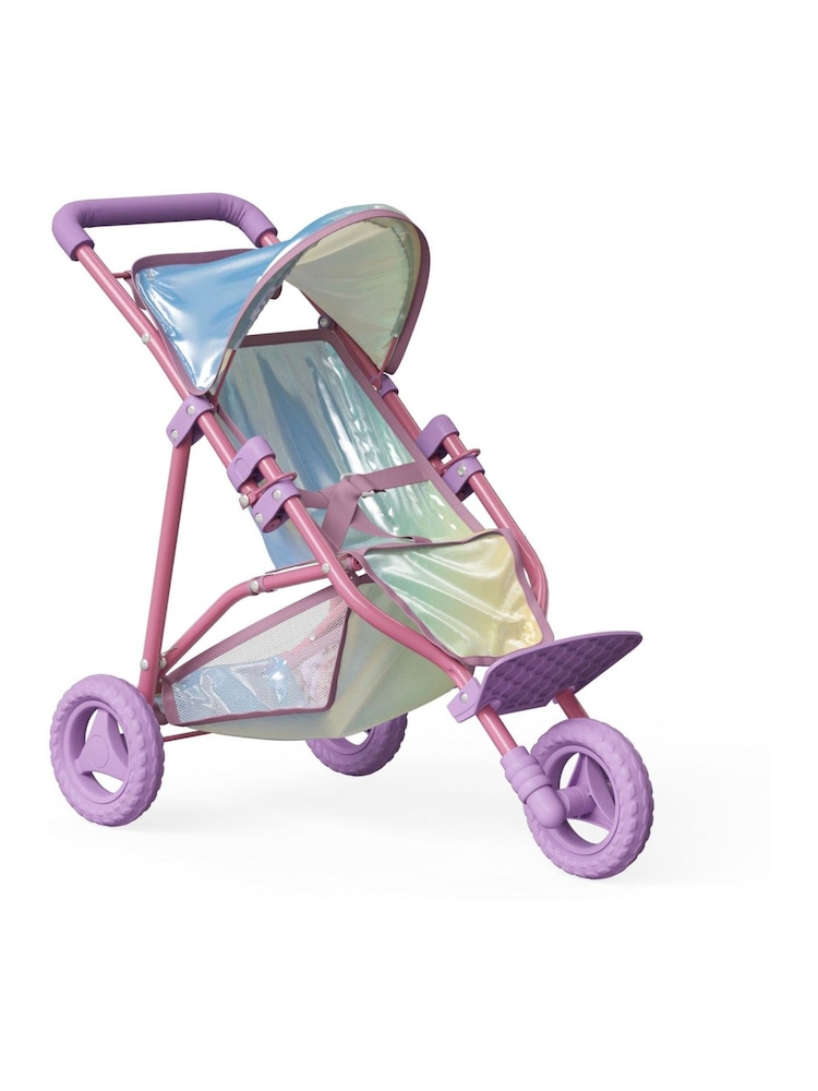 Teamson Home Purple Kids Magical Dolls Foldable Pushchair with Storage - Image 6 of 6