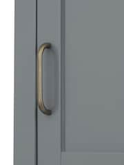 Teamson Home Grey Mercer Wooden Bathroom Tall Linen Storage Cabinet Unit - Image 5 of 6