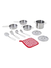 Teamson Home Silver Play Pretend Kitchen Cooking Accessory Set - Image 2 of 6