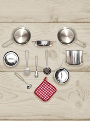 Teamson Home Silver Play Pretend Kitchen Cooking Accessory Set - Image 6 of 6