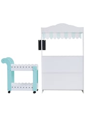 Teamson Home Green Wooden Play Pretend Bakery Shop Stand Set - Image 5 of 6