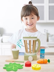 Teamson Home Green Frankfurt Wooden Blender Play Kitchen Set - Image 4 of 6