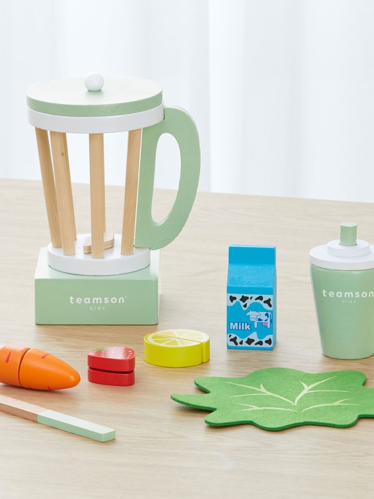 Teamson Home Green Frankfurt Wooden Blender Play Kitchen Set - Image 6 of 6