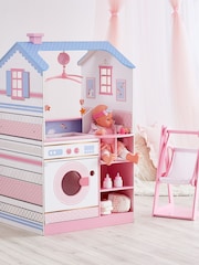 Teamson Home White Kids Baby Dolls Wooden Play Changing Station Set - Image 1 of 4