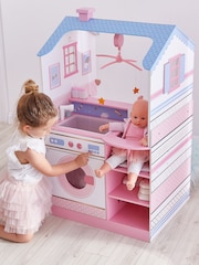 Teamson Home White Kids Baby Dolls Wooden Play Changing Station Set - Image 2 of 4