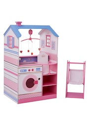 Teamson Home White Kids Baby Dolls Wooden Play Changing Station Set - Image 4 of 4