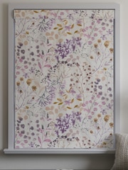 Mauve Purple Botanical Made to Measure Roman 100% Cotton Blind - Image 5 of 6