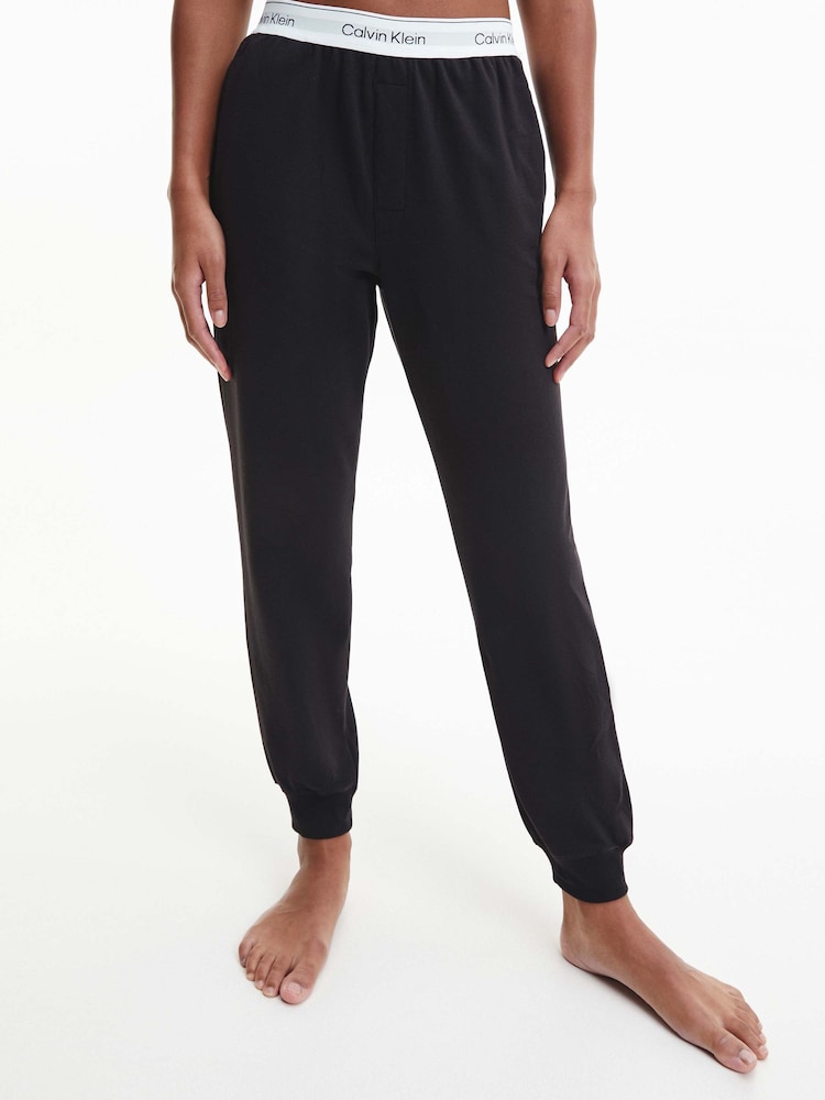 Calvin Klein Black Modern Cotton Loungewear Joggers - Image 1 of 6