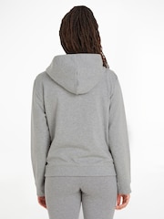 Calvin Klein Grey Modern Cotton Loungewear Full Zip Hoodie - Image 2 of 6