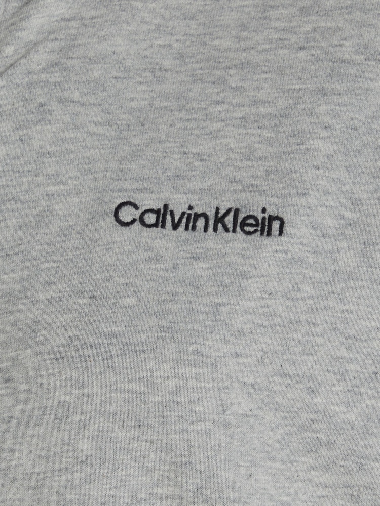 Calvin Klein Grey Modern Cotton Loungewear Full Zip Hoodie - Image 6 of 6