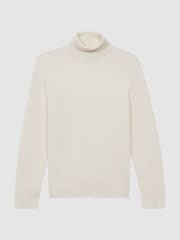 Reiss Ecru Skipton Slim Fit Wool Roll Neck Jumper - Image 2 of 4