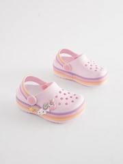 Pink Unicorn Light-Up Clogs - Image 1 of 5