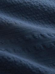 Navy 100% Cotton Maxi Beach Shirt Cover-Up - Image 7 of 7