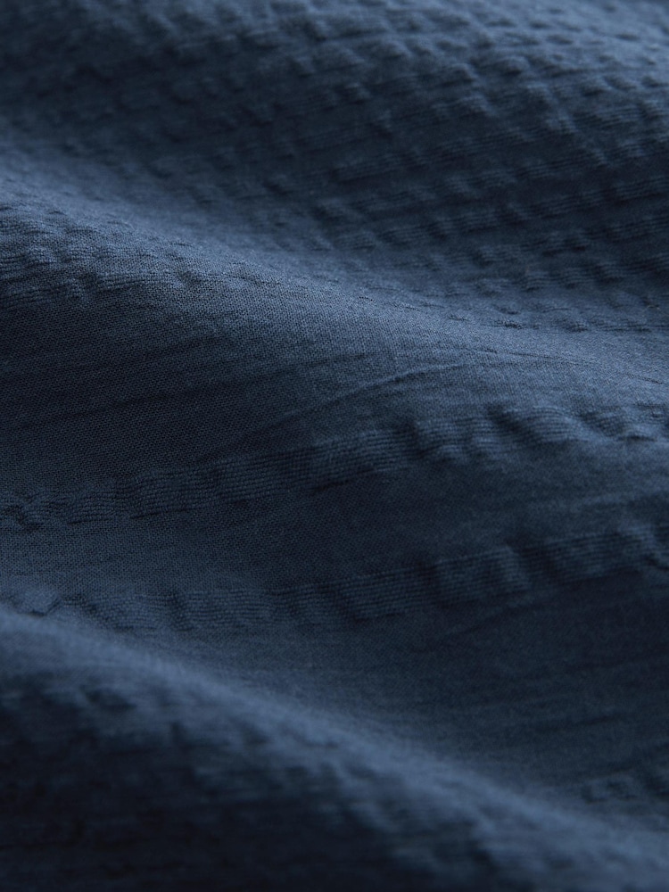 Navy 100% Cotton Maxi Beach Shirt Cover-Up - Image 7 of 7