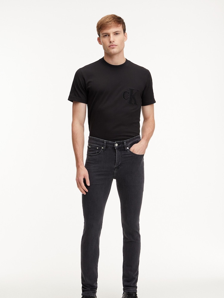 Calvin Klein Jeans Grey Skinny Jeans - Image 4 of 9