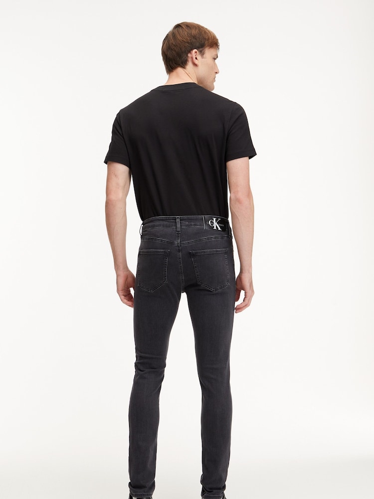 Calvin Klein Jeans Grey Skinny Jeans - Image 6 of 9