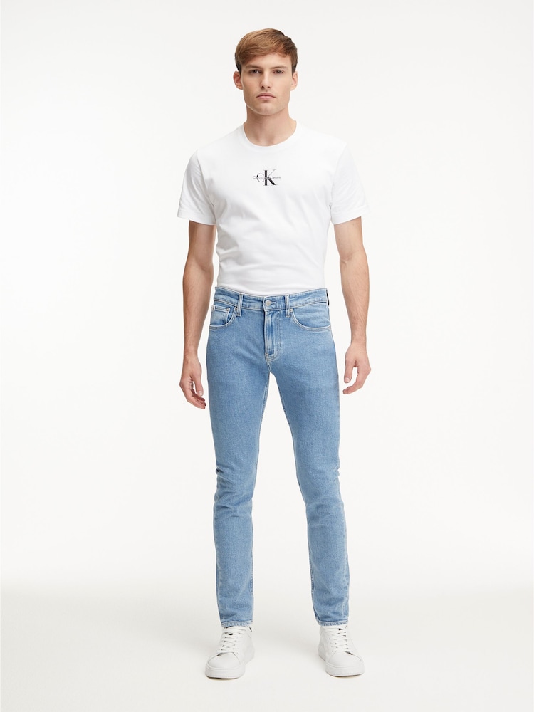 Calvin Klein Jeans Blue Slim Tapered Jeans - Image 2 of 7