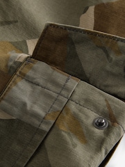 Khaki Camo Cargo 100% Cotton Shorts - Image 2 of 4