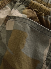 Khaki Camo Cargo 100% Cotton Shorts - Image 4 of 4