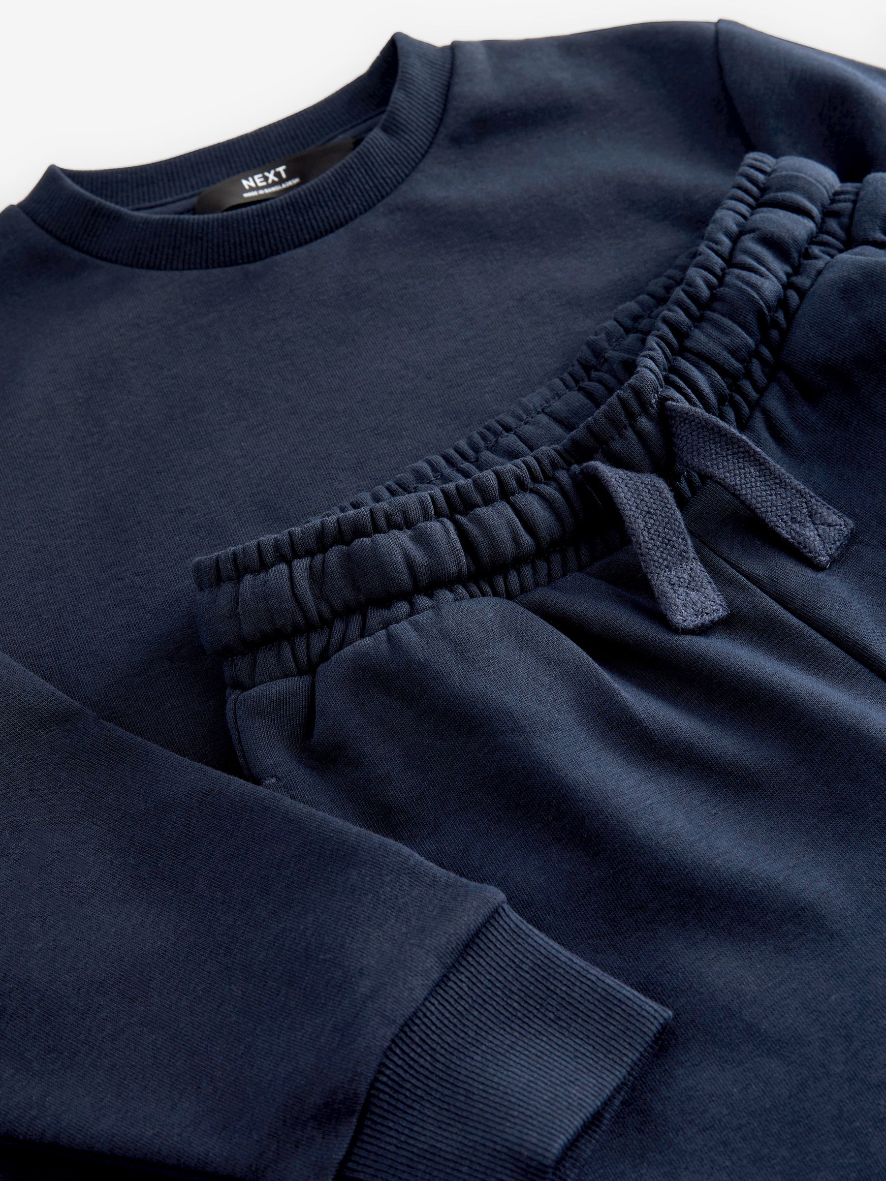 Buy Blue Navy Plain Jersey Sweatshirt and Joggers Set (3mths Buy Blue Navy Plain Jersey Sweatshirt and Joggers Set (3mths