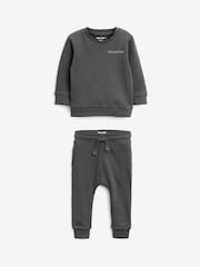Personalised Jersey Sweatshirt and Joggers Set (3mths-7yrs) - Image 2 of 2