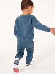 Blue Plain Jersey Sweatshirt and Joggers Set (3mths-7yrs) - Image 2 of 8