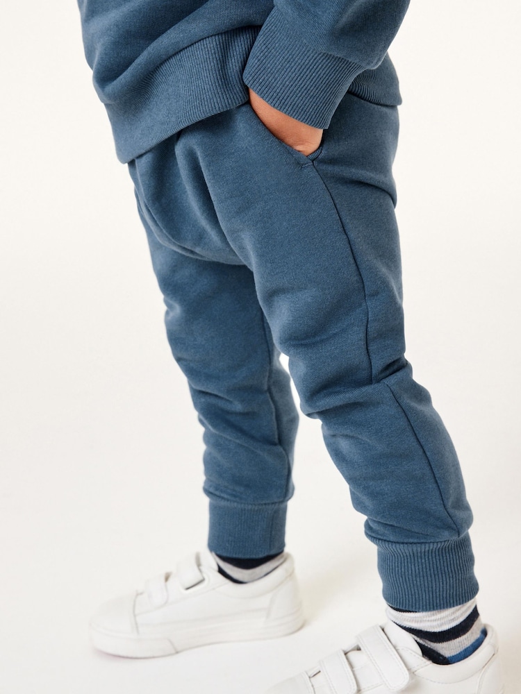 Blau - Set mit Jersey-Sweatshirt und Jogginghose, Uni (3 Monate bis 7 Jahre) - Image 4 of 8