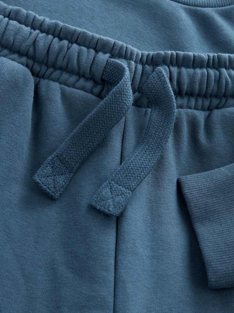 Blue Plain Jersey Sweatshirt and Joggers Set (3mths-7yrs) - Image 8 of 8