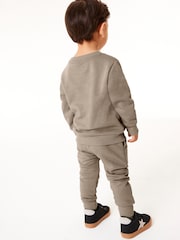 Stone Plain Jersey Sweatshirt and Joggers Set (3mths-7yrs) - Image 2 of 7