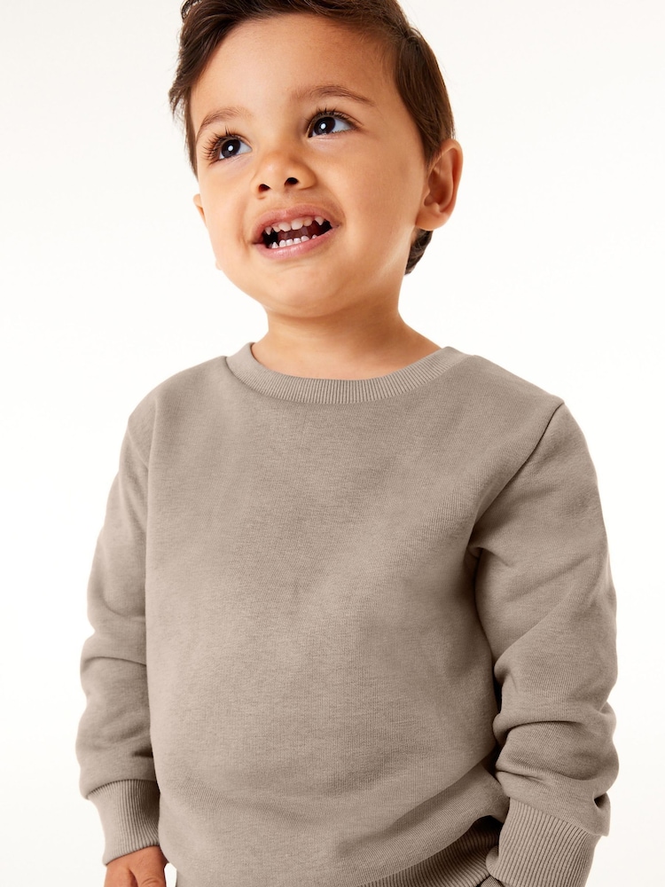 Stone - Set mit Jersey-Sweatshirt und Jogginghose, Uni (3 Monate bis 7 Jahre) - Image 3 of 7
